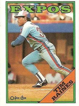 1988 O-Pee-Chee Baseball Cards 243     Tim Raines